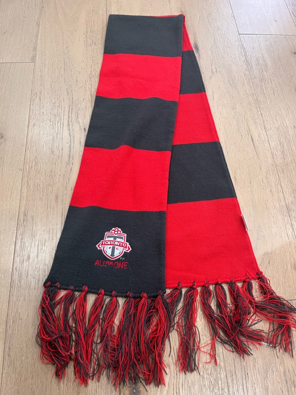 Red and Black Supporter Scarf
